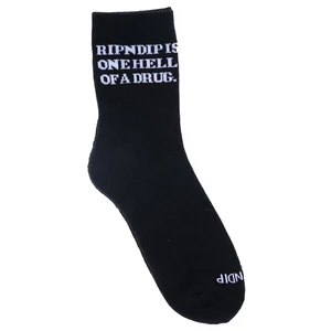 Ripndip Hell Of A Drug Mid zokni Black 1 pár