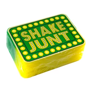 Shake Junt Box Logo Skate Wax Green Yellow