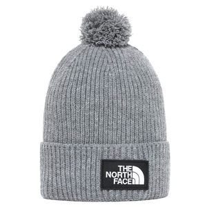 The North Face Logo Box Pom téli sapka tnf Medium Grey Heather