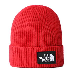 The North Face Logo Box Cuff téli sapka tnf Red Regular