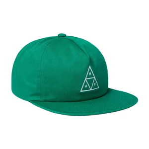 HUF Essentials Unstrucured Triple Triangle Snapback sapka Forest Green