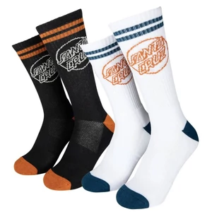 Santa Cruz Kick zokni Black Pumpkin White Dark Teal 2 pár