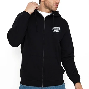 Santa Cruz Wooten Duo Zip zipzáros kapucnis pulóver Black