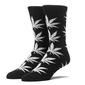 HUF Plantlife Crew zokni Black 1 pár