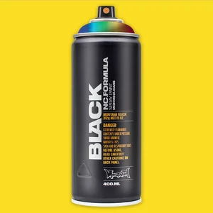 Montana Black festékszóró kanna 400ml BLK 1025 Kicking Yellow