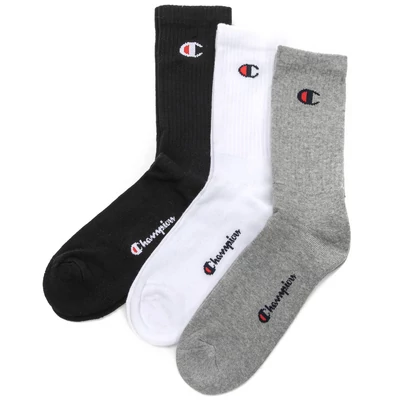 Champion C logo zokni OXGM WHT NBK 3 pár