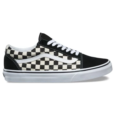 Vans Primary Check Old Skool cipő Black White