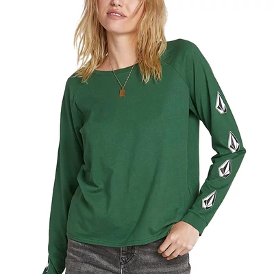 Volcom Deadly Stones ls póló Green