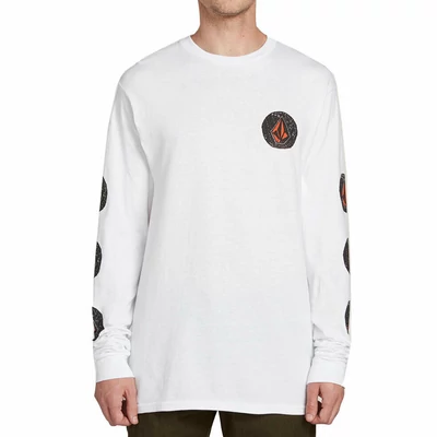 Volcom Family Stone bsc ls póló White