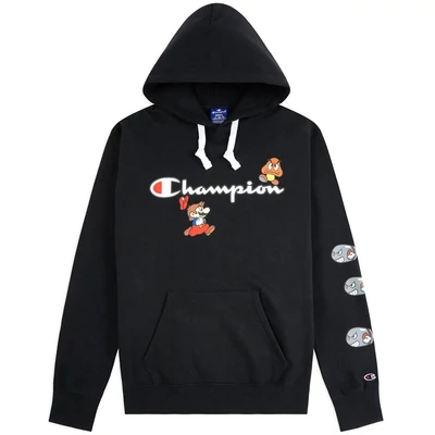 Champion X Super Mario Bros Itsa Me Mario kapucnis pulóver NBK