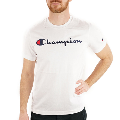 Champion Large Embroidered Logo póló WHT