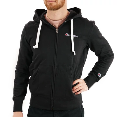Champion Embroidered Logo kapucnis zipzáros pulóver NBK