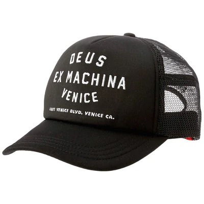 Deus Venice Address Trucker sapka Black