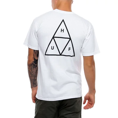 HUF Essentials Triple Triangle póló White