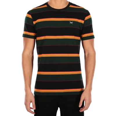 Iriedaily Rustico Stripe póló Black Yellow