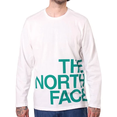 The North Face Graphic Flow hoszú ujjú póló TNF White Fanfare Green