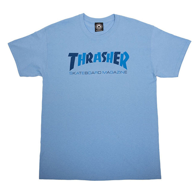 Thrasher Checkers póló Carolina Blue