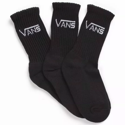 Vans Classic Crew gyerek zokni Black 3 pár
