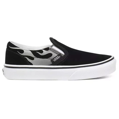 Vans Classic Slip-On Suede Flame cipő Black True White