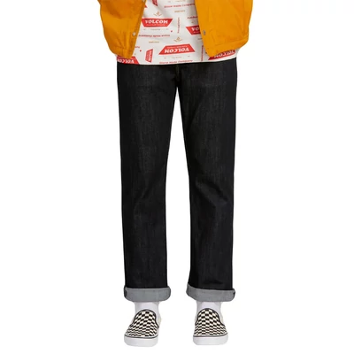 Volcom Solver Denim Modern Straight nadrág Rinsed