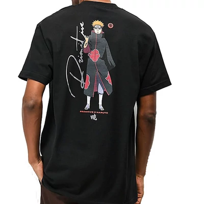 Primitive X Naruto Pain póló Black