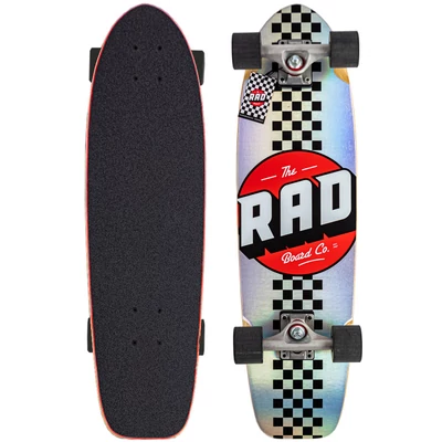 Rad Checkers Retro Roller Cruiser komplett gördeszka Holographic 7.9x28.5