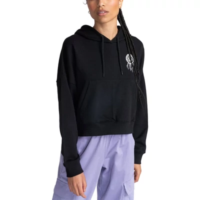Element Bloom Crop kapucnis pulóver Flint Black