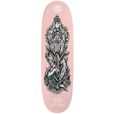 Element X Timber Garden Kee Shaped gördeszka lap Pink 9.0x32.12