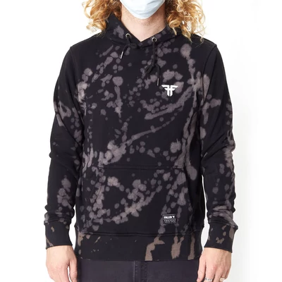 Fallen Acid Wash kapucnis pulóver Black