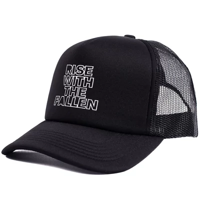 Fallen Rise With The Fallen Trucker sapka Black White