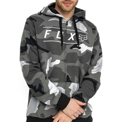 Fox Pinnacle Camo Zip kapucnis pulóver Black Camo