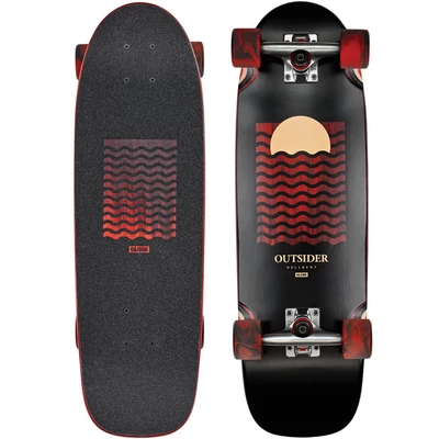 Globe Outsider Cruiser komplett gördeszka Hellbent Red 8.25x27.125