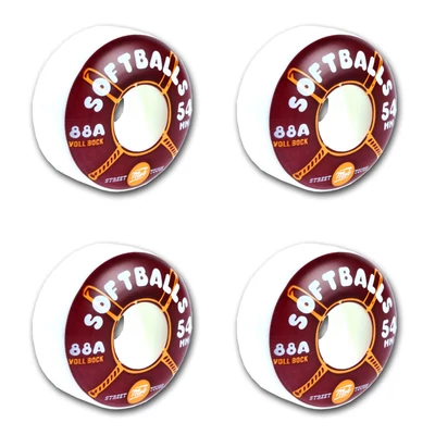 Mob Skateboards Speed Softballs kerék White Red 54mm 88a 4db