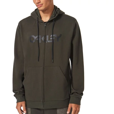 Oakley Teddy Zip zipzáros kapucnis pulóver Dark Brush Black