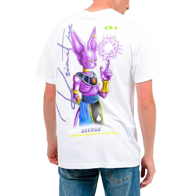 Primitive X Dragon Ball Beerus Orb póló White