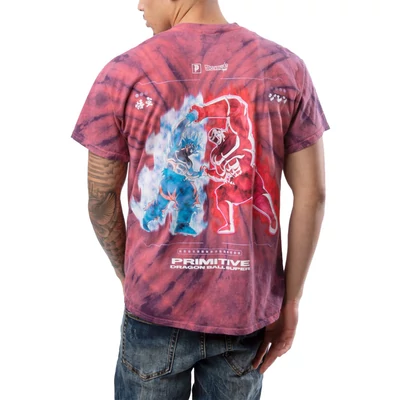 Primitive X Dragon Ball Goku Vs Jiren Survival Washed póló Coral