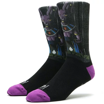 Primitve X Dragon Ball Shadow Beerus zokni Black 1 pár