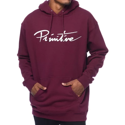 Primitive Nuevo kapucnis pulóver Burgundy