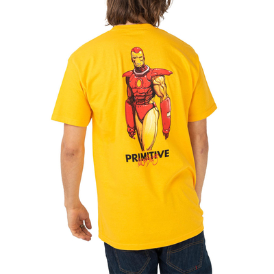 Primitive X Marvel Iron Man póló Gold