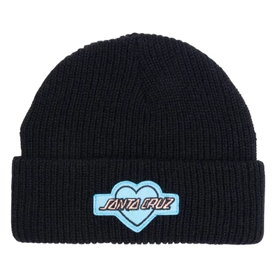 Santa Cruz Heart Strip téli sapka Black