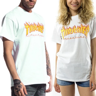 Thrasher Flame póló White