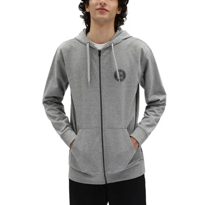 Vans Big Chest Lock Up zipzáros kapucnis pulóver Cement Heather
