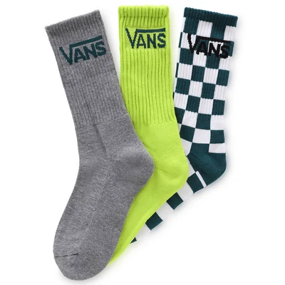Vans Classic Crew Boys gyerek zokni Lime Punch 3 pár