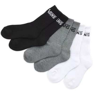 Vans Classic Crew Boys gyerek zokni Black Assorted 3 pár
