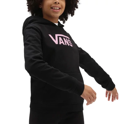 Vans Flying V Girls gyerek kapucnis pulóver Black Begonia Pink