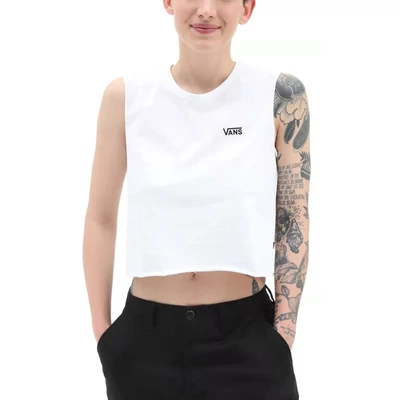 Vans Junior V Muscle Crop trikó White