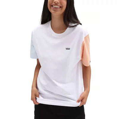 Vans Left Chest Logo Colorblock póló White Multi