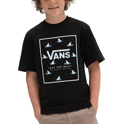 Vans Print Box Boys gyerek póló Black Shark