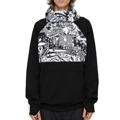 Volcom Hydro Riding kapucnis pulóver Black White