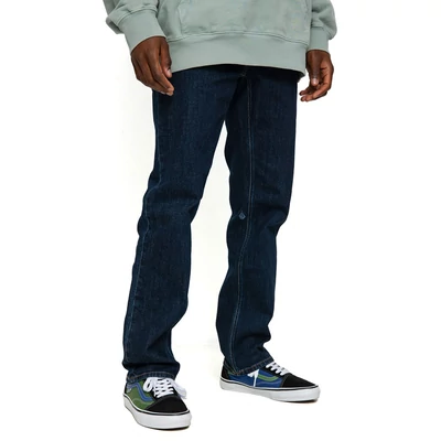 Volcom Solver Denim Modern Straight nadrág Dirty Med Blue